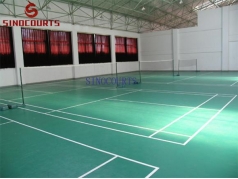 PVC flooring Indoor synthetic badminton court flooring