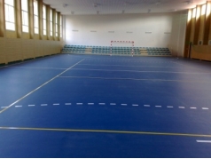 Indoor plastic floor